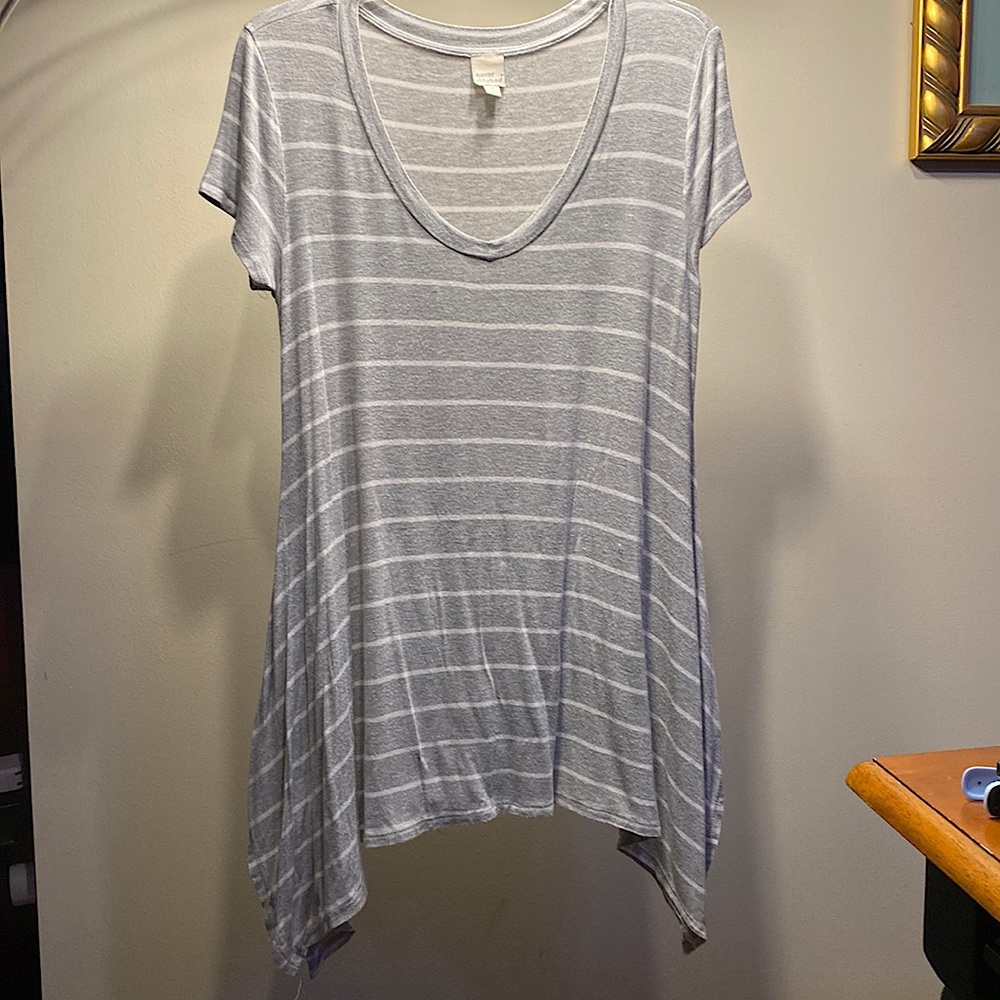 Grey striped shirt